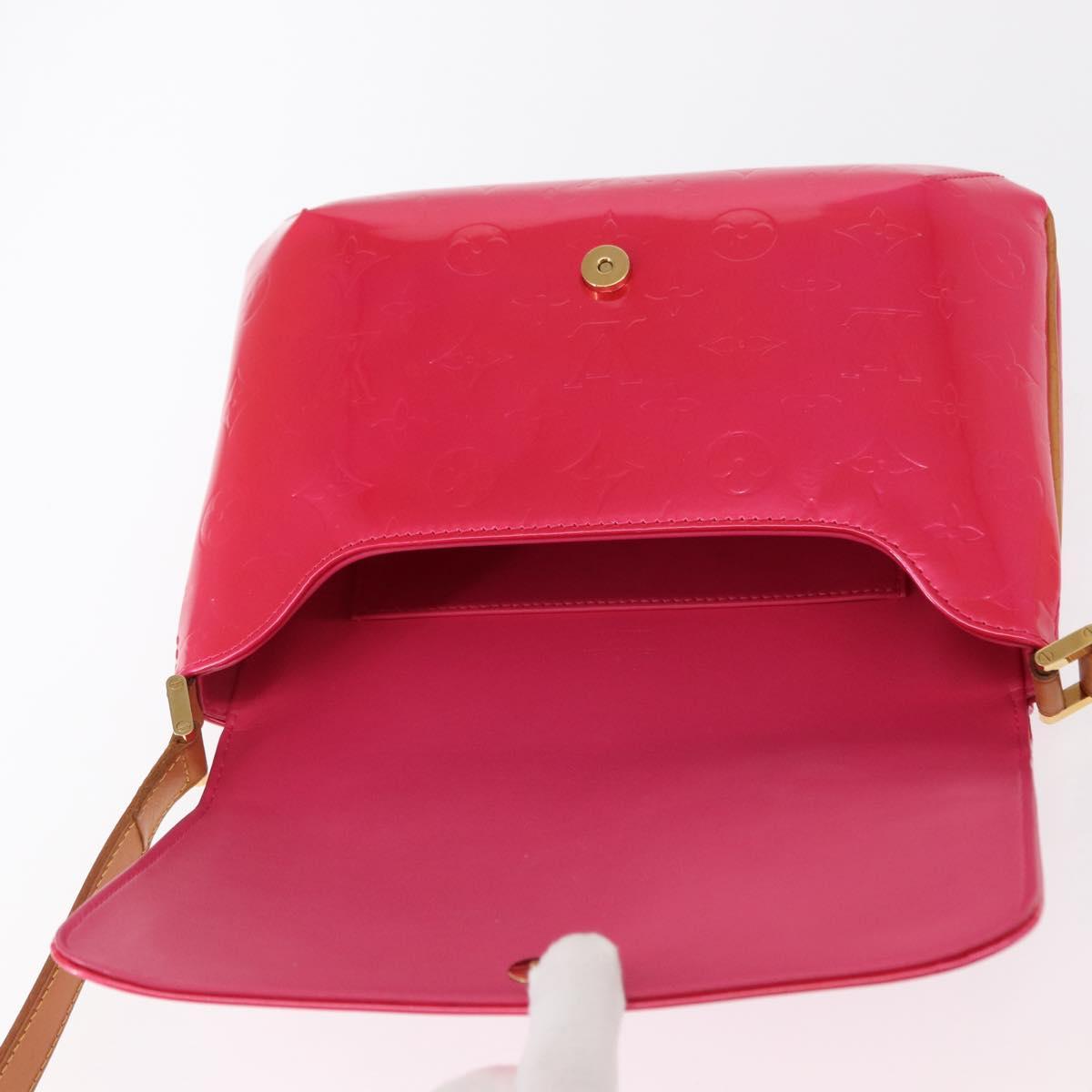 LOUIS VUITTON Vernis Thompson Street Bag Fuchsia Pink M91215 LV Auth 157675SAV