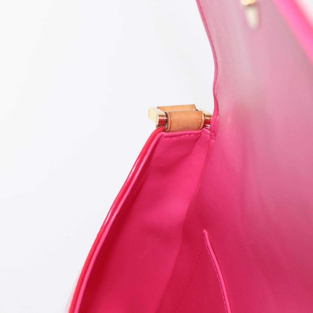 LOUIS VUITTON Vernis Thompson Street Bag Fuchsia Pink M91215 LV Auth 157675SAV