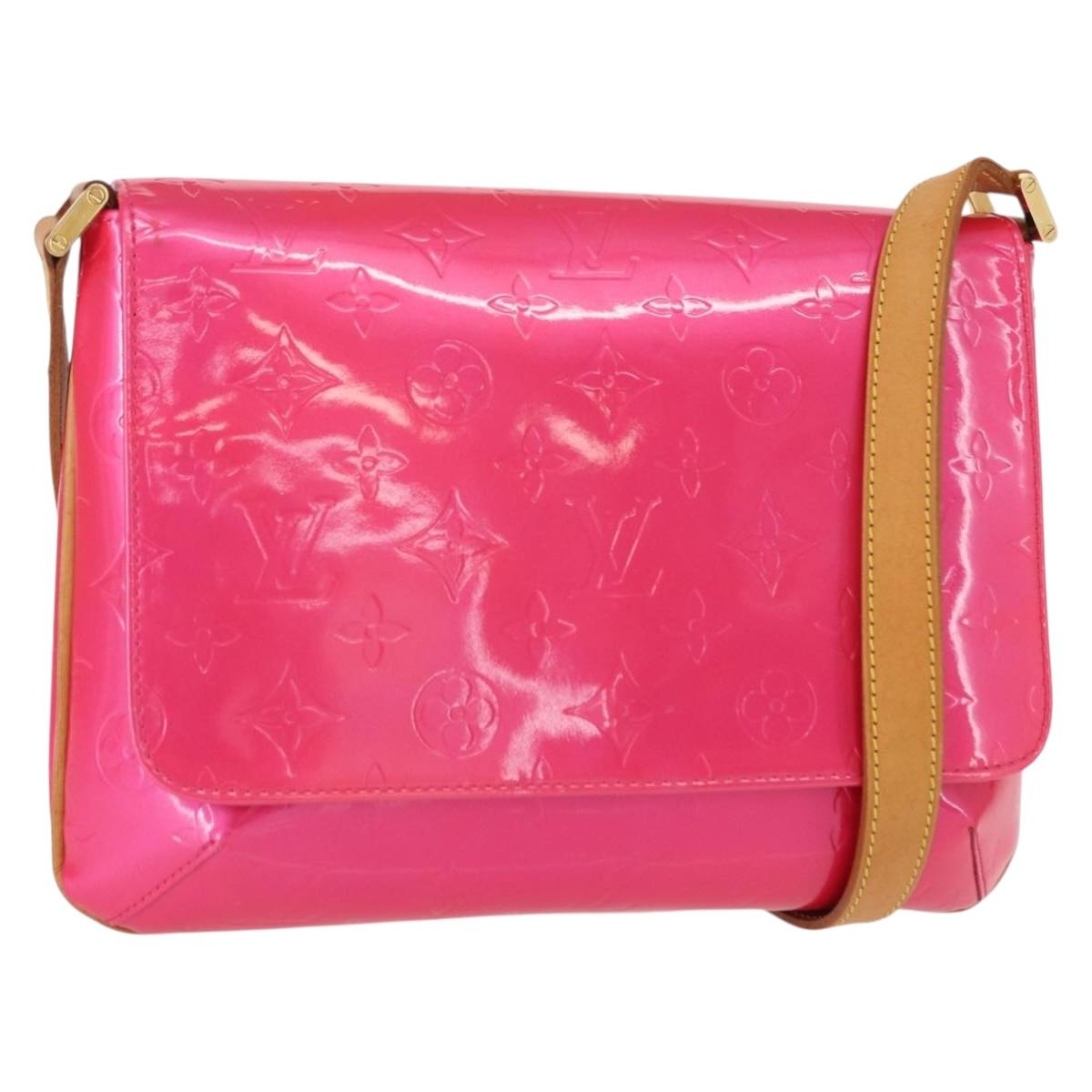 LOUIS VUITTON Vernis Thompson Street Bag Fuchsia Pink M91215 LV Auth 157675SAV