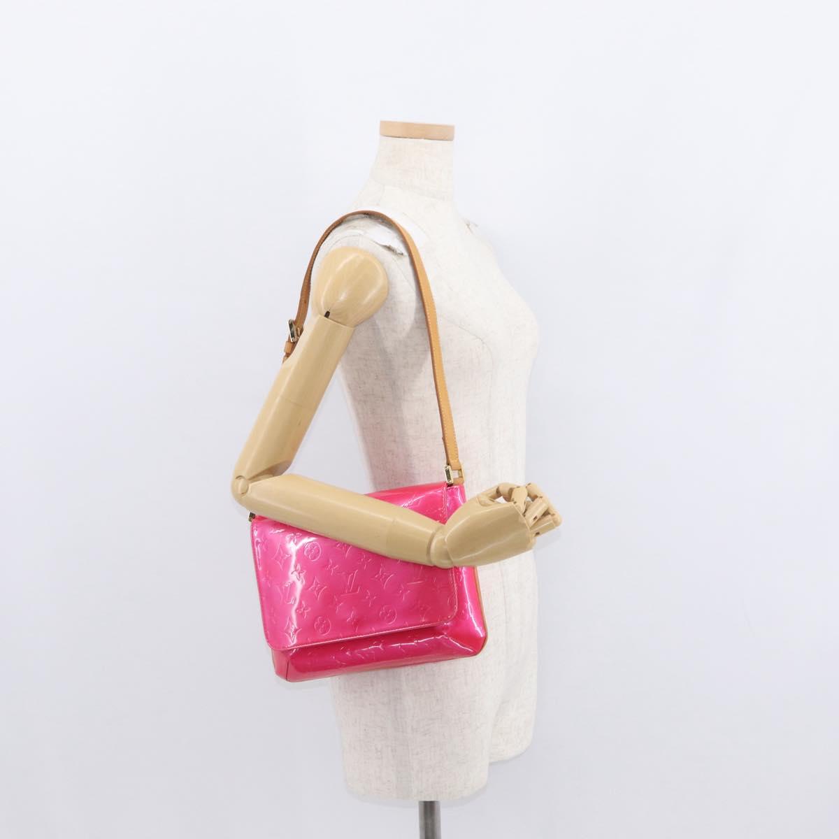 LOUIS VUITTON Vernis Thompson Street Bag Fuchsia Pink M91215 LV Auth 157675SAV