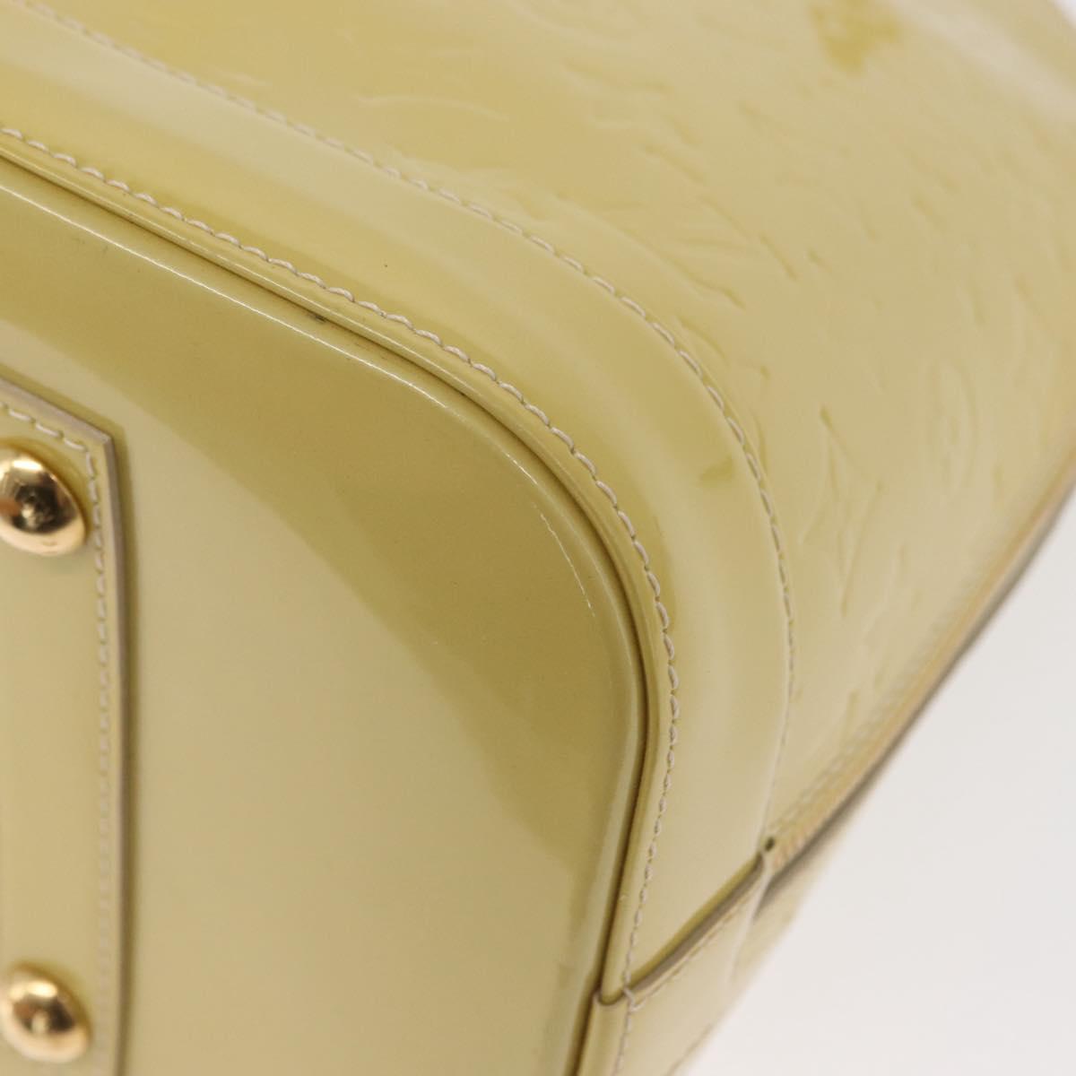 LOUIS VUITTON Monogram Vernis Alma PM Hand Bag Broncorail M91445 LV Auth 157676