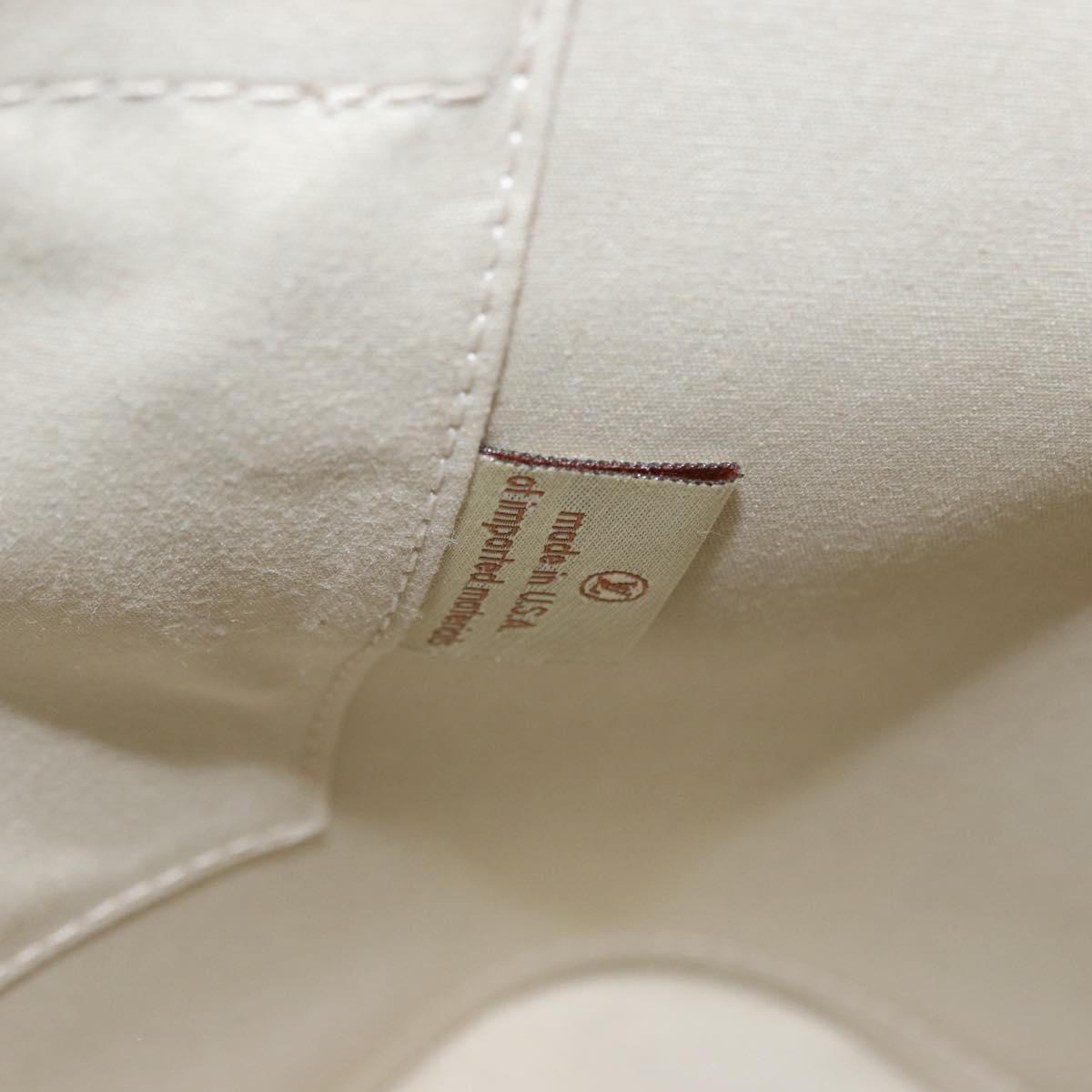 LOUIS VUITTON Monogram Vernis Alma PM Hand Bag Broncorail M91445 LV Auth 157676