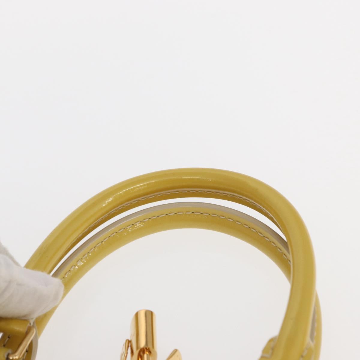 LOUIS VUITTON Monogram Vernis Alma PM Hand Bag Broncorail M91445 LV Auth 157676