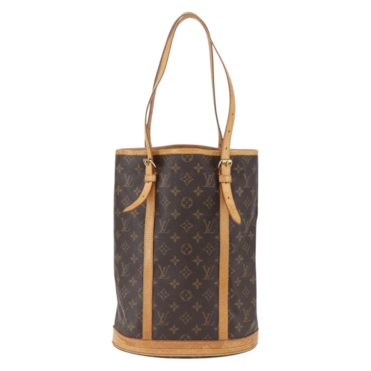 LOUIS VUITTON Monogram Bucket GM Shoulder Bag M42236 LV Auth 157677