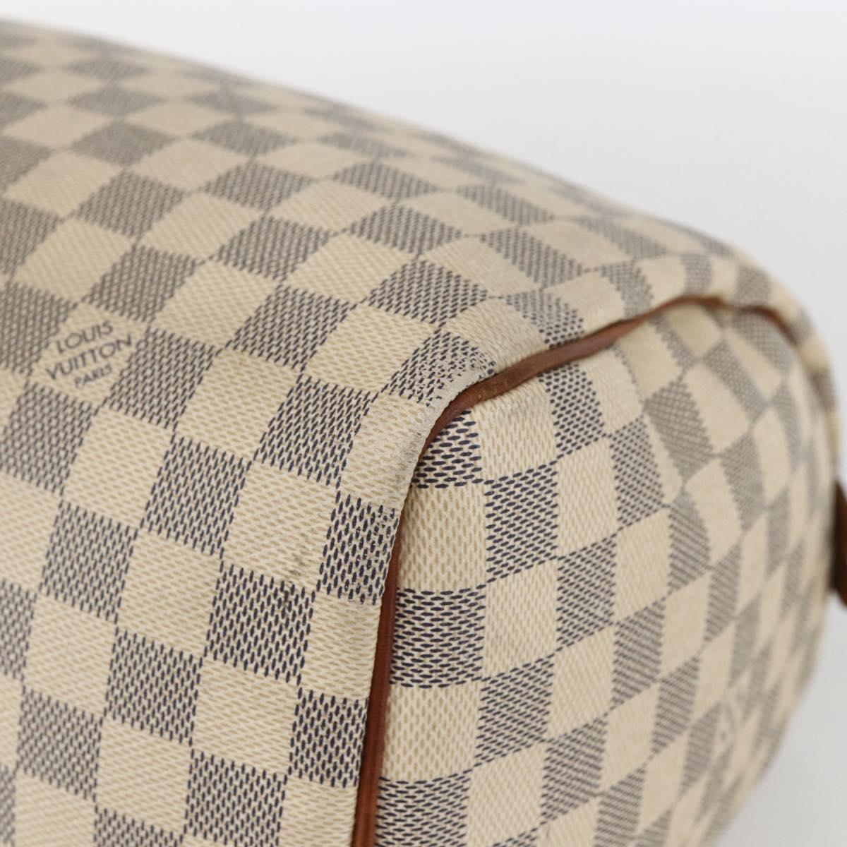 LOUIS VUITTON Damier Azur Speedy 30 Hand Bag N41533 LV Auth 157685