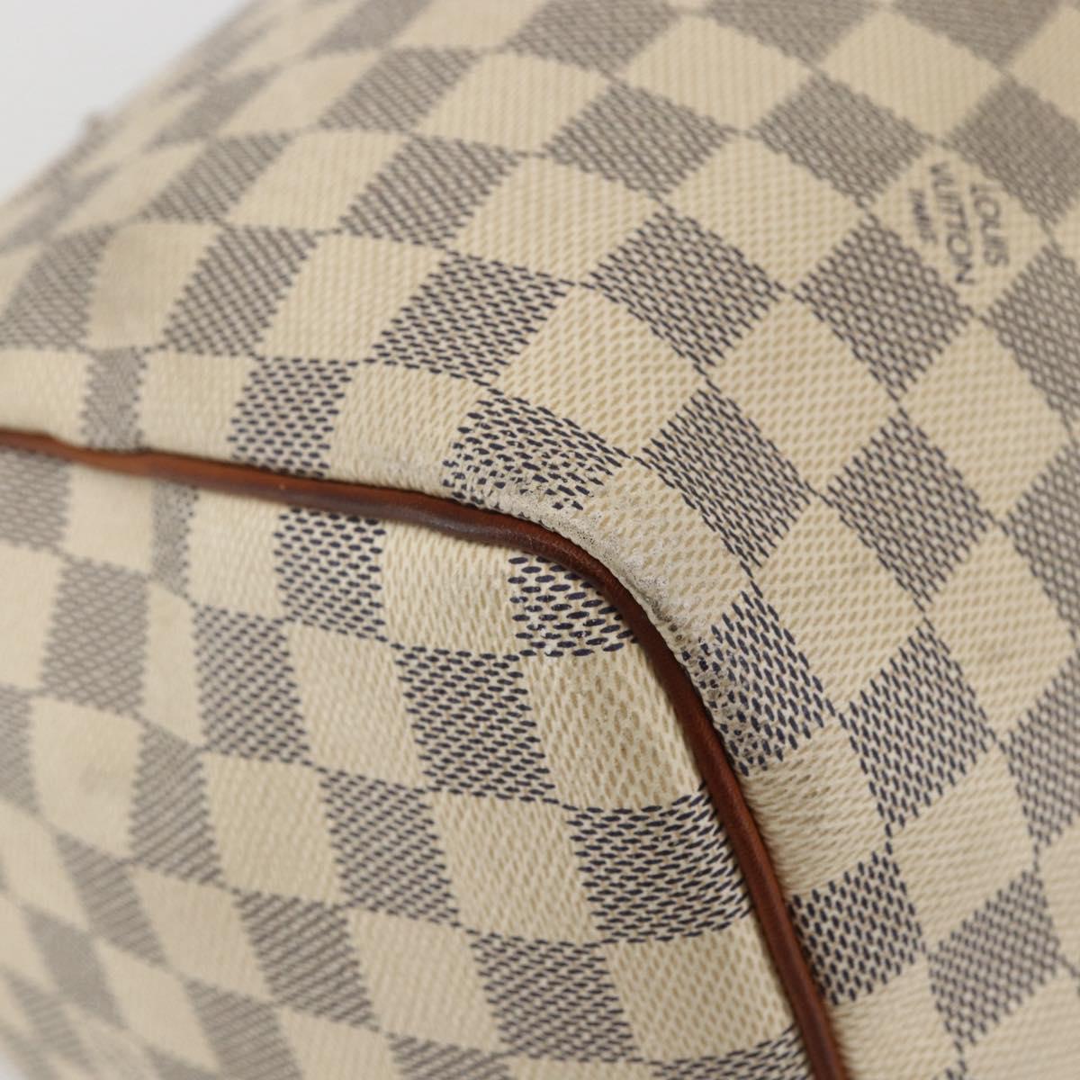 LOUIS VUITTON Damier Azur Speedy 30 Hand Bag N41533 LV Auth 157685