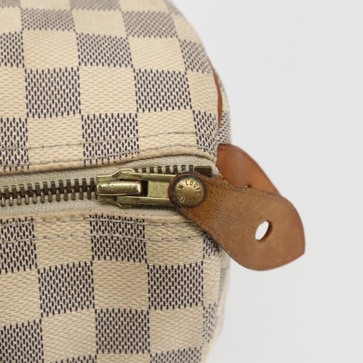 LOUIS VUITTON Damier Azur Speedy 30 Hand Bag N41533 LV Auth 157685