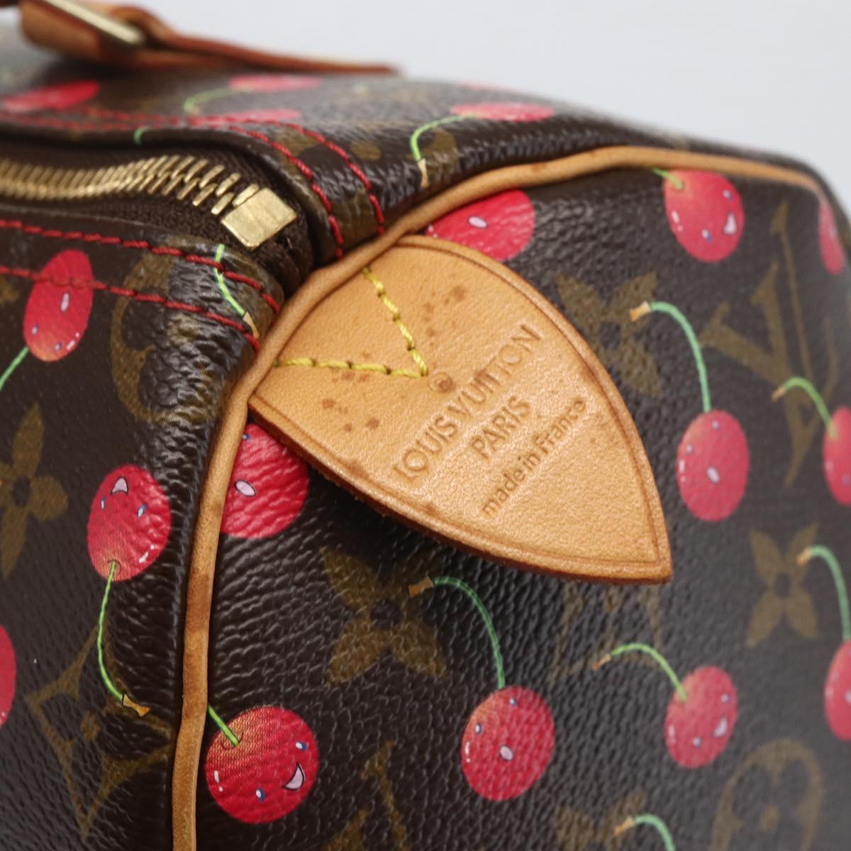 LOUIS VUITTON Monogram Cherry Speedy 25 Hand Bag M95009 LV Auth 157689SAV