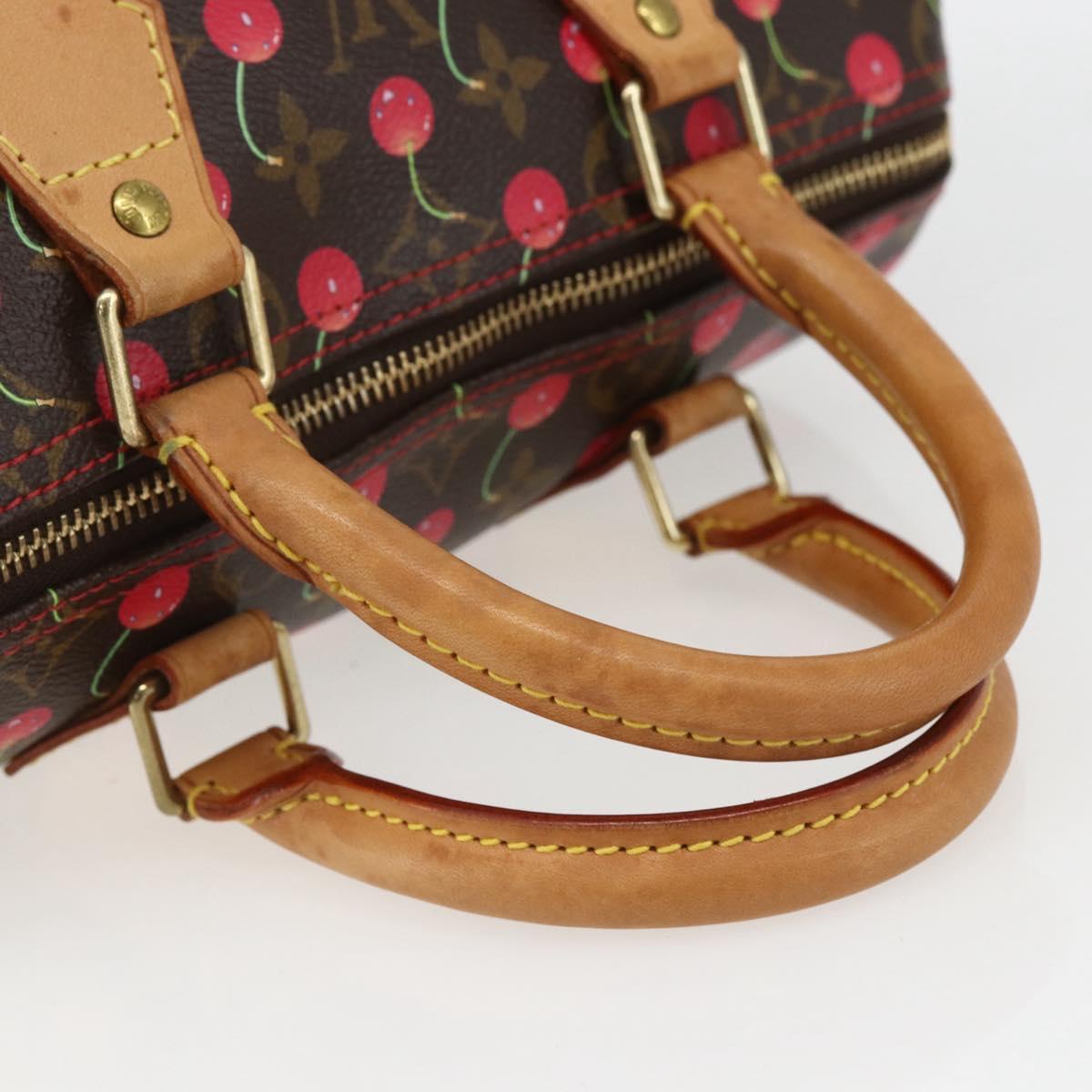LOUIS VUITTON Monogram Cherry Speedy 25 Hand Bag M95009 LV Auth 157689SAV