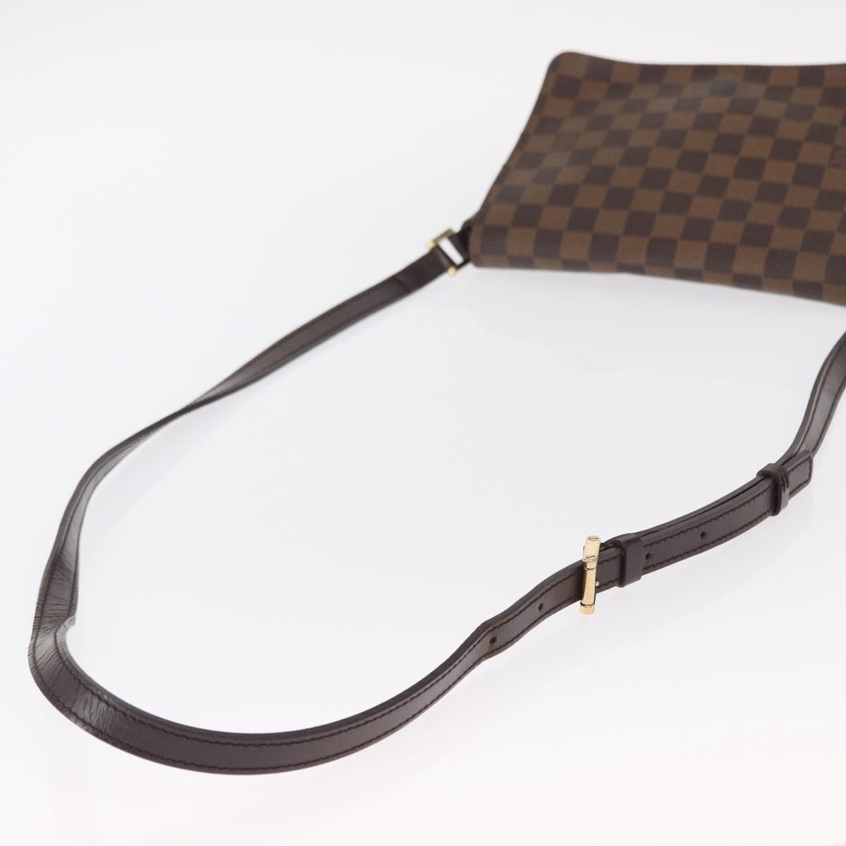 LOUIS VUITTON Damier Ebene Musette Tango Shoulder Bag N51301 LV Auth 157718