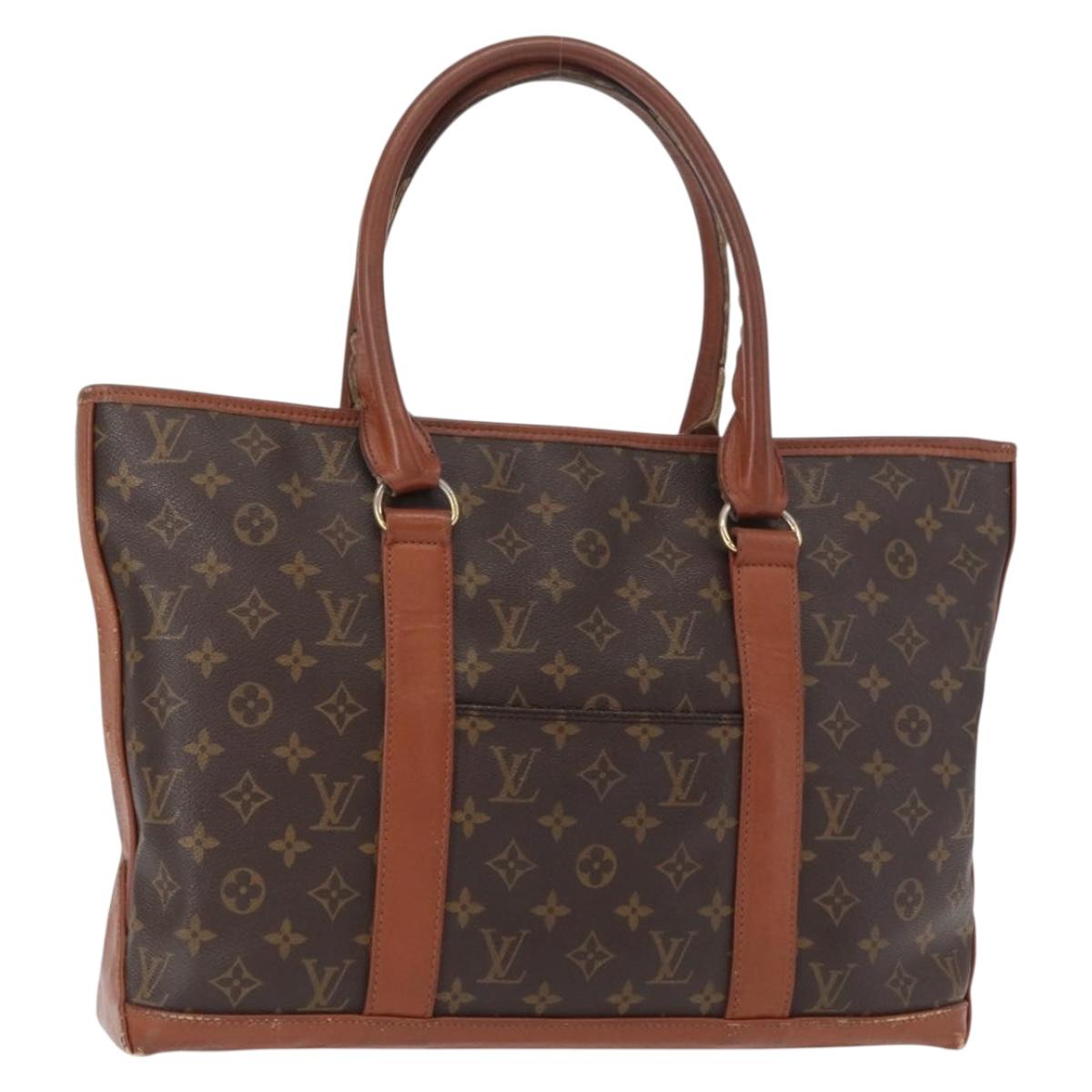 LOUIS VUITTON Monogram Sac Weekend PM Hand Bag M42425 LV Auth 157721