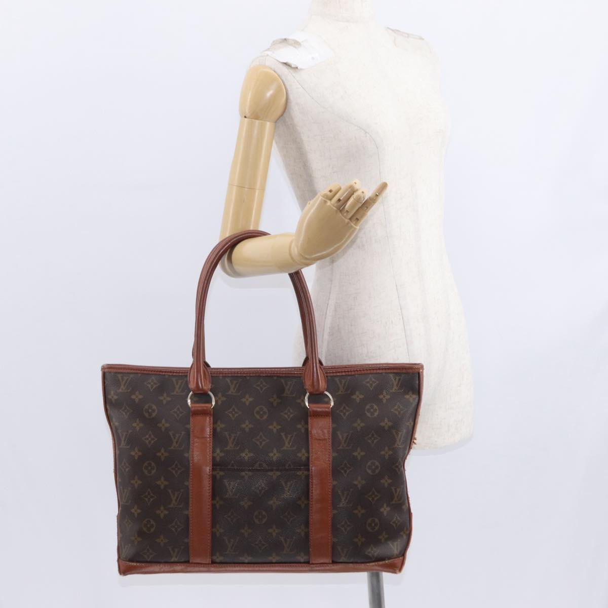 LOUIS VUITTON Monogram Sac Weekend PM Hand Bag M42425 LV Auth 157721