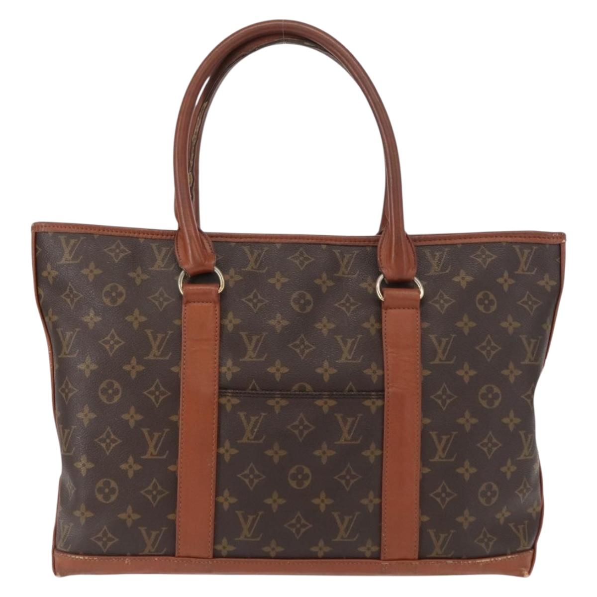 LOUIS VUITTON Monogram Sac Weekend PM Hand Bag M42425 LV Auth 157721