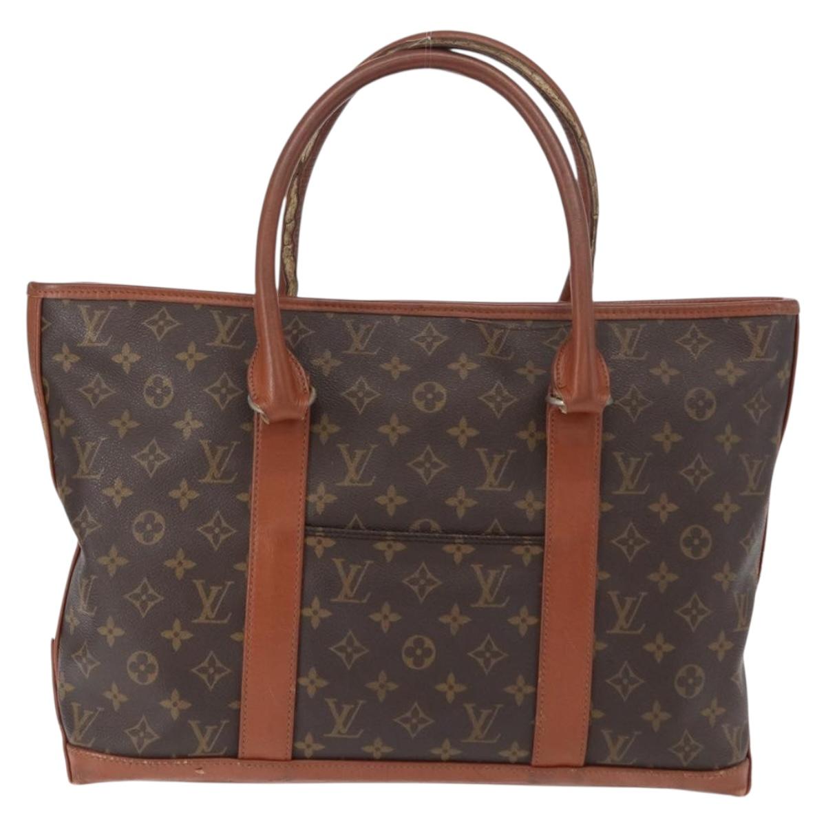 LOUIS VUITTON Monogram Sac Weekend PM Hand Bag M42425 LV Auth 157721