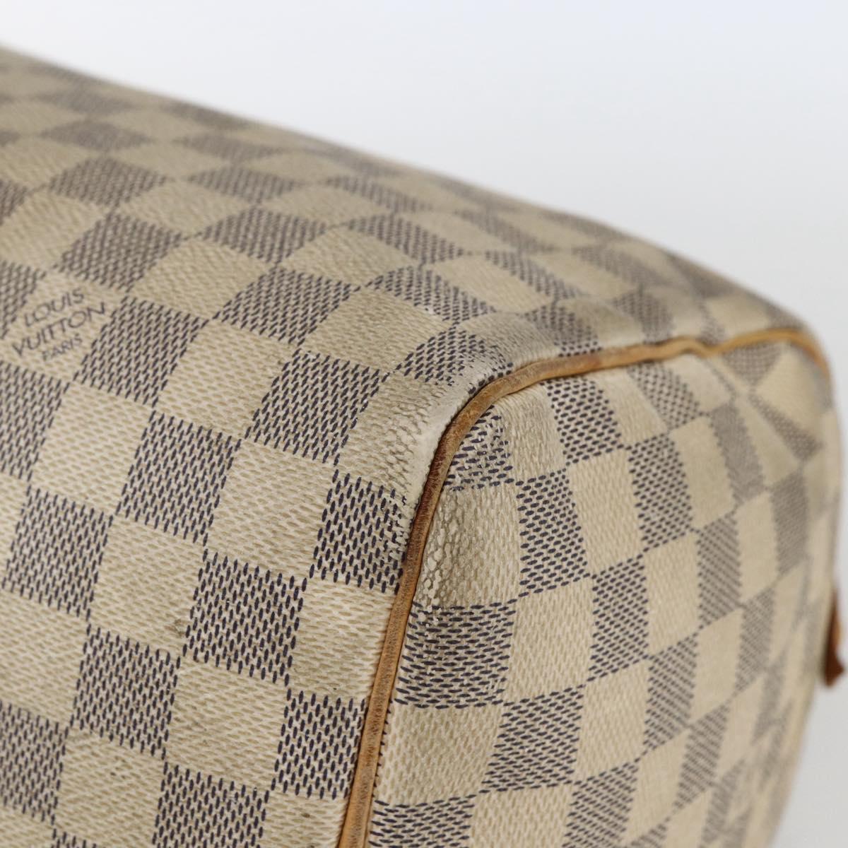 LOUIS VUITTON Damier Azur Speedy 30 Hand Bag N41533 LV Auth 157725