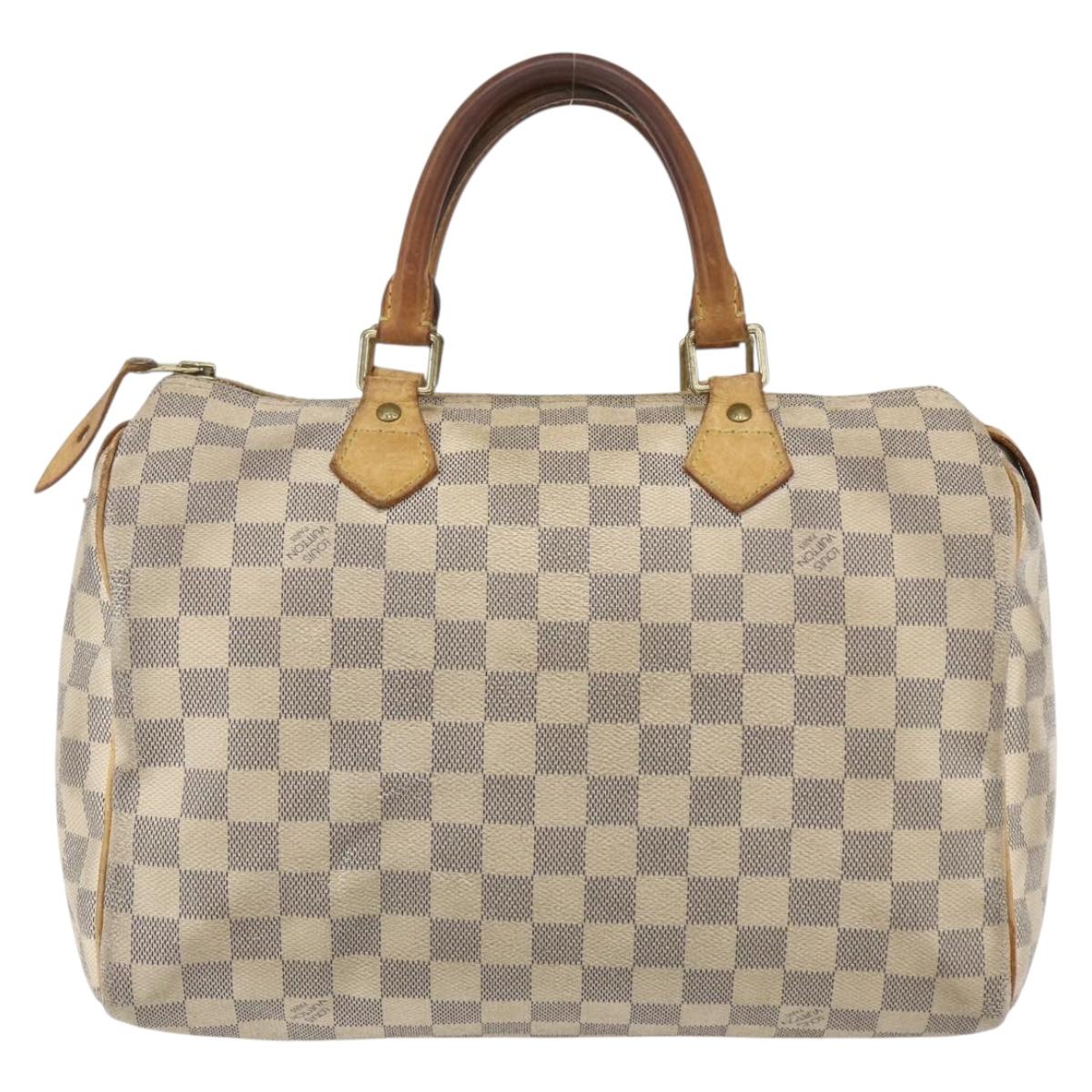 LOUIS VUITTON Damier Azur Speedy 30 Hand Bag N41533 LV Auth 157725