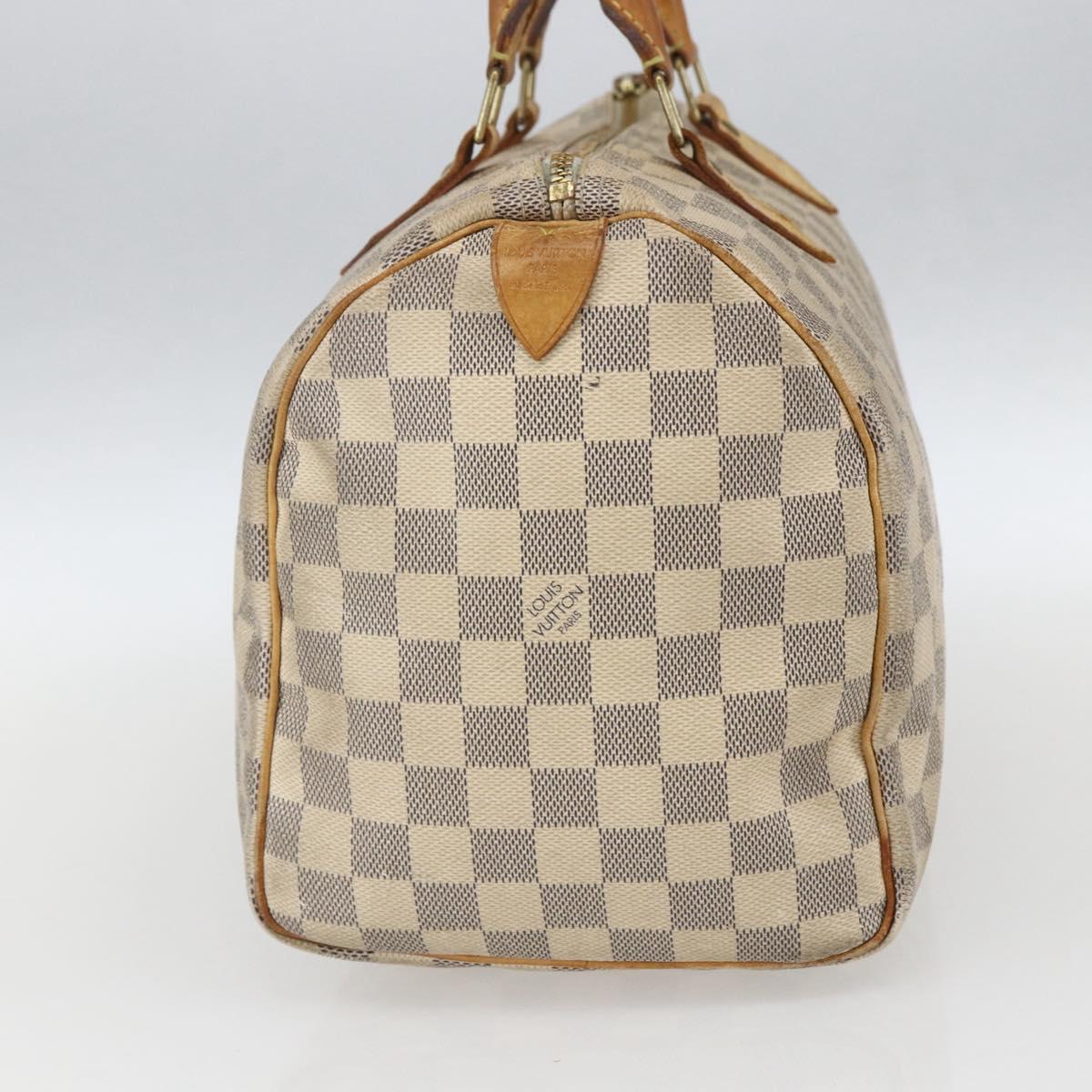 LOUIS VUITTON Damier Azur Speedy 30 Hand Bag N41533 LV Auth 157725