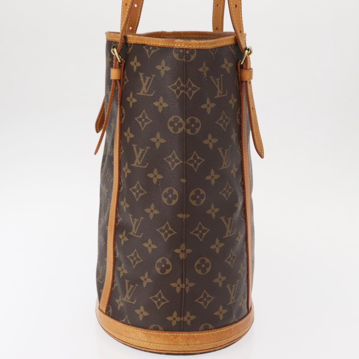 LOUIS VUITTON Monogram Bucket GM Shoulder Bag M42236 LV Auth 157728
