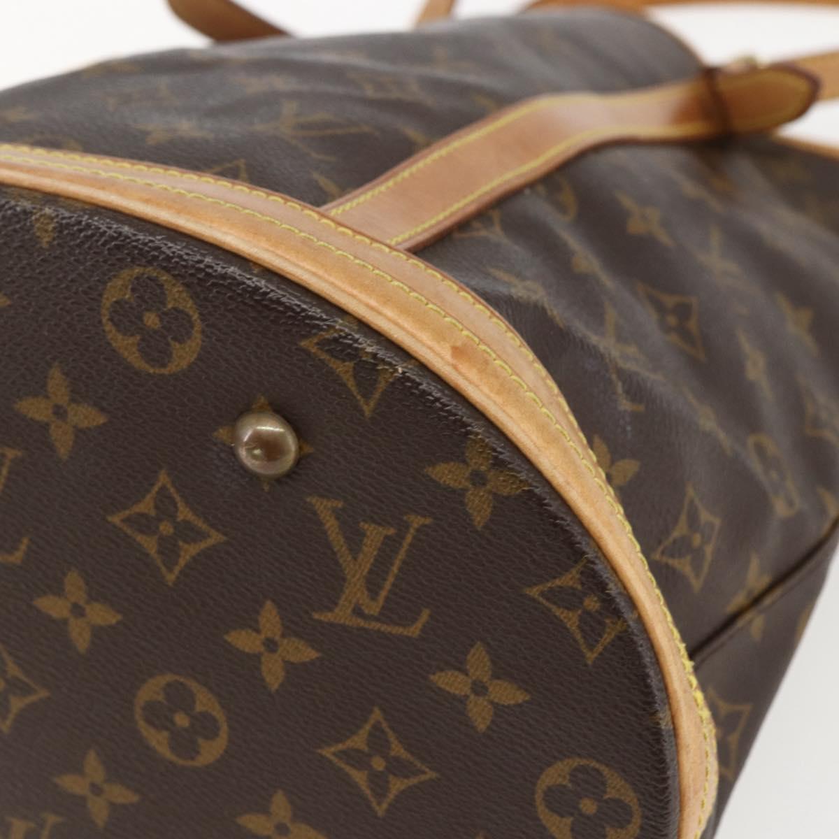 LOUIS VUITTON Monogram Bucket GM Shoulder Bag M42236 LV Auth 157729