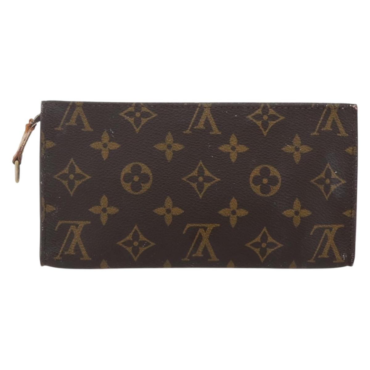 LOUIS VUITTON Monogram Bucket GM Accessory Pouch LV Auth 157732