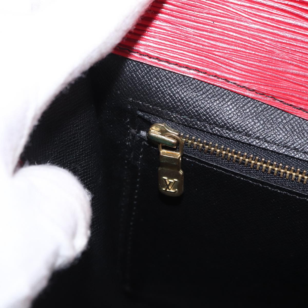 LOUIS VUITTON Epi Montaigne 27 Clutch Bag Red M52657 LV Auth 157734