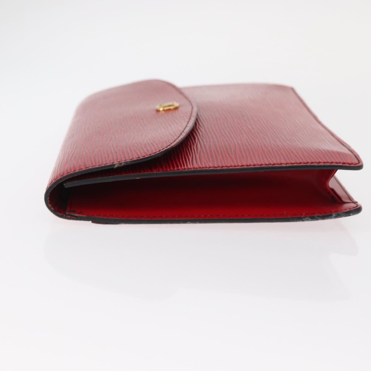 LOUIS VUITTON Epi Montaigne 27 Clutch Bag Red M52657 LV Auth 157734