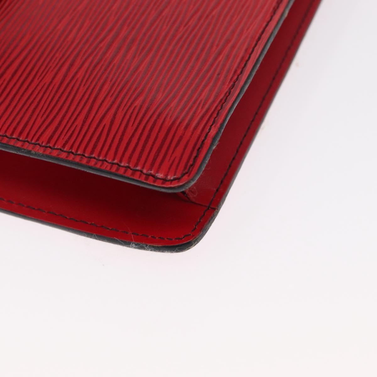 LOUIS VUITTON Epi Montaigne 27 Clutch Bag Red M52657 LV Auth 157734