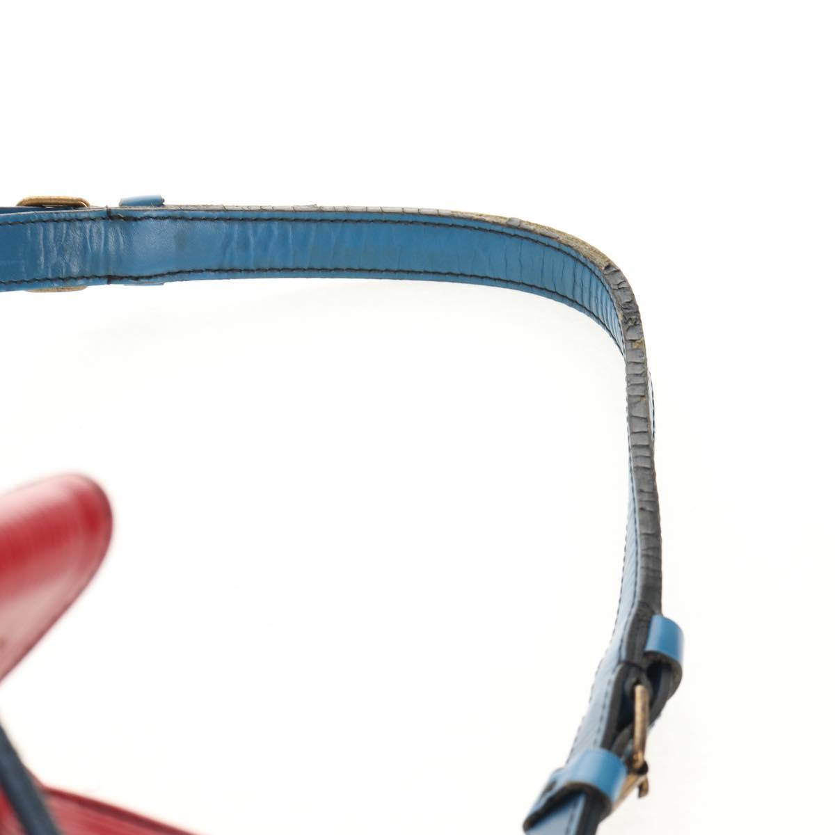 LOUIS VUITTON Epi Noe Shoulder Bag Bicolor Red Blue M44084 LV Auth 157736