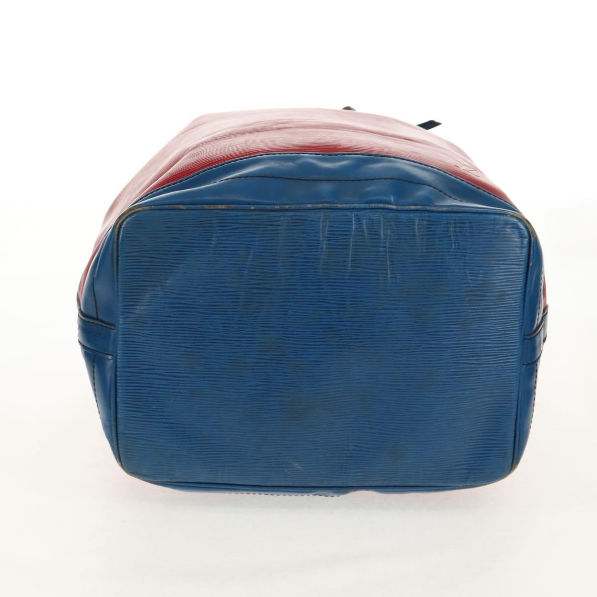 LOUIS VUITTON Epi Noe Shoulder Bag Bicolor Red Blue M44084 LV Auth 157736