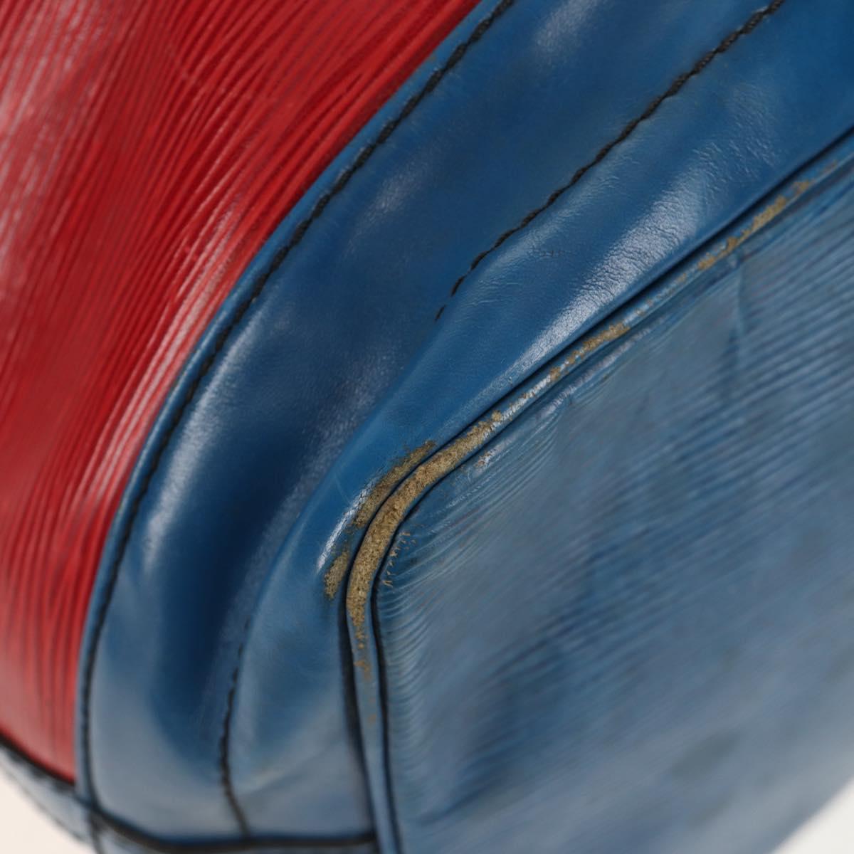 LOUIS VUITTON Epi Noe Shoulder Bag Bicolor Red Blue M44084 LV Auth 157736