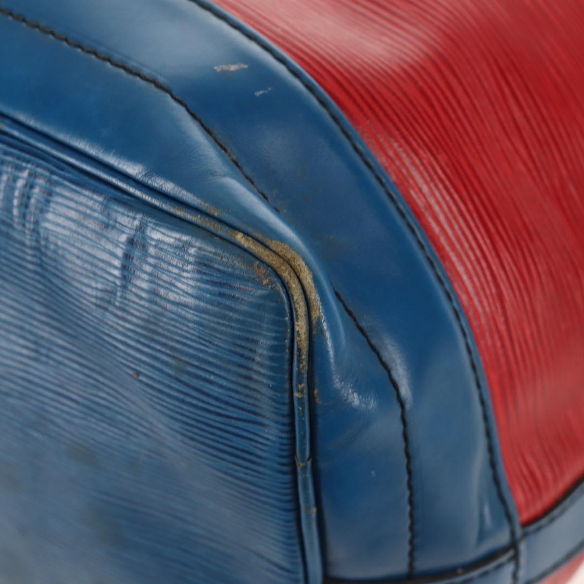 LOUIS VUITTON Epi Noe Shoulder Bag Bicolor Red Blue M44084 LV Auth 157736