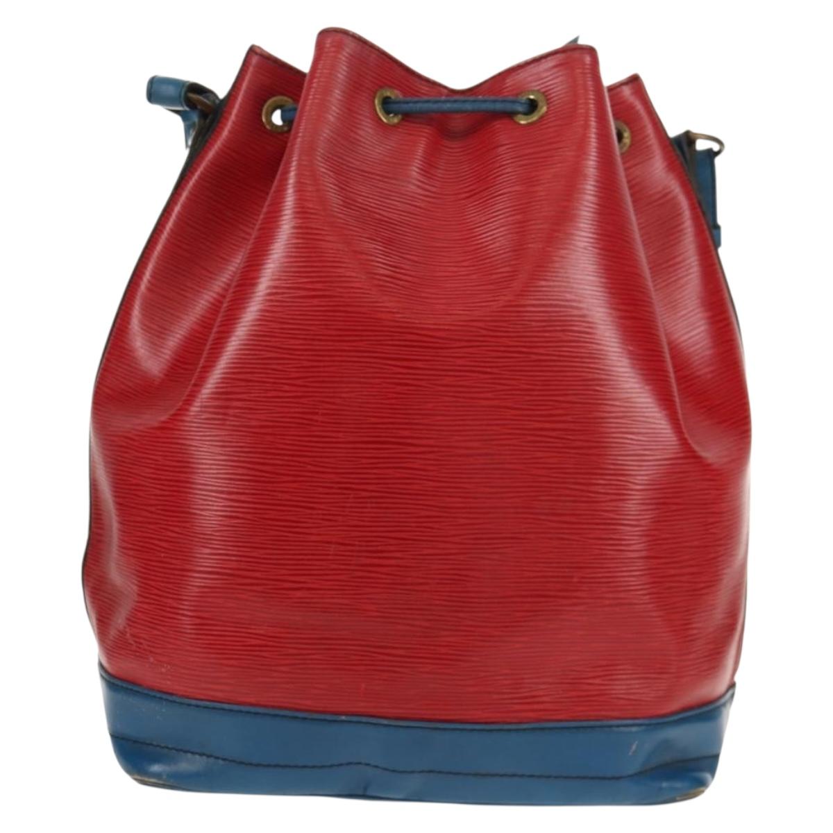 LOUIS VUITTON Epi Noe Shoulder Bag Bicolor Red Blue M44084 LV Auth 157736
