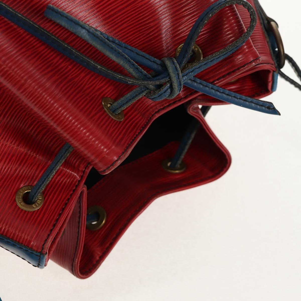 LOUIS VUITTON Epi Noe Shoulder Bag Bicolor Red Blue M44084 LV Auth 157736