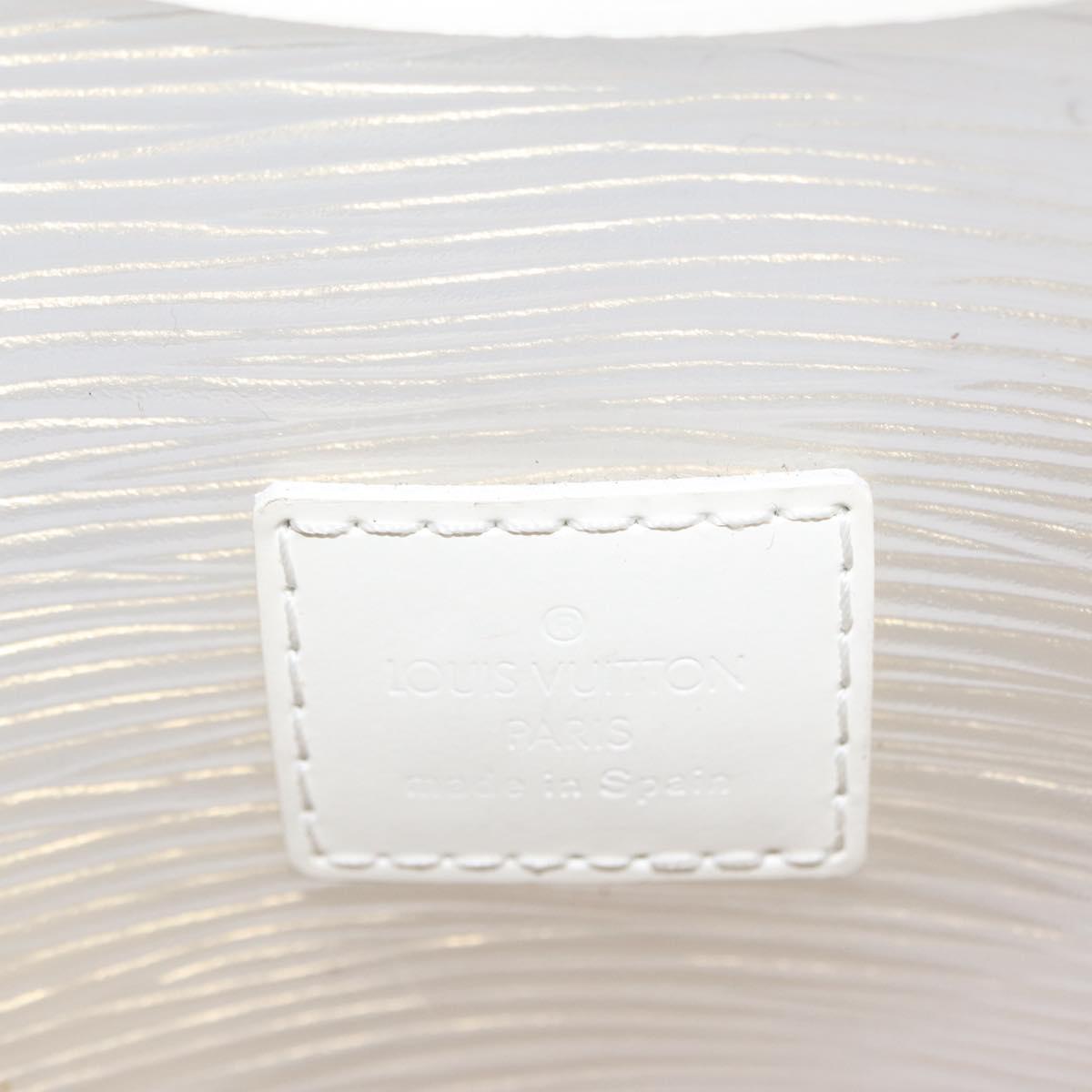 LOUIS VUITTON Epi Plage Mini lagoon Bay Hand Bag White M92263 LV Auth 157740