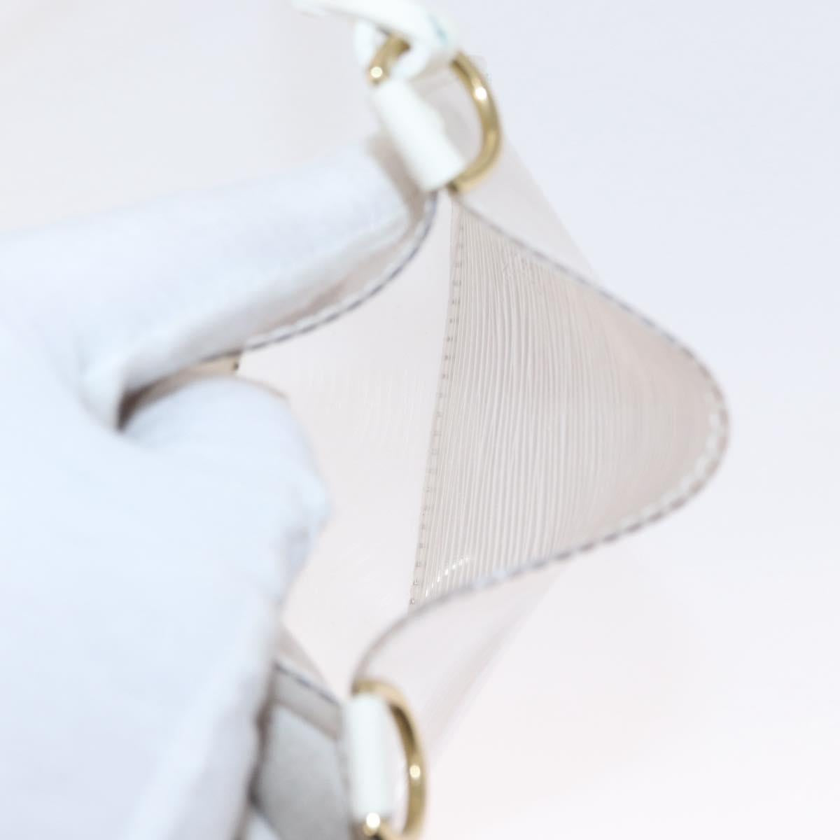 LOUIS VUITTON Epi Plage Mini lagoon Bay Hand Bag White M92263 LV Auth 157740
