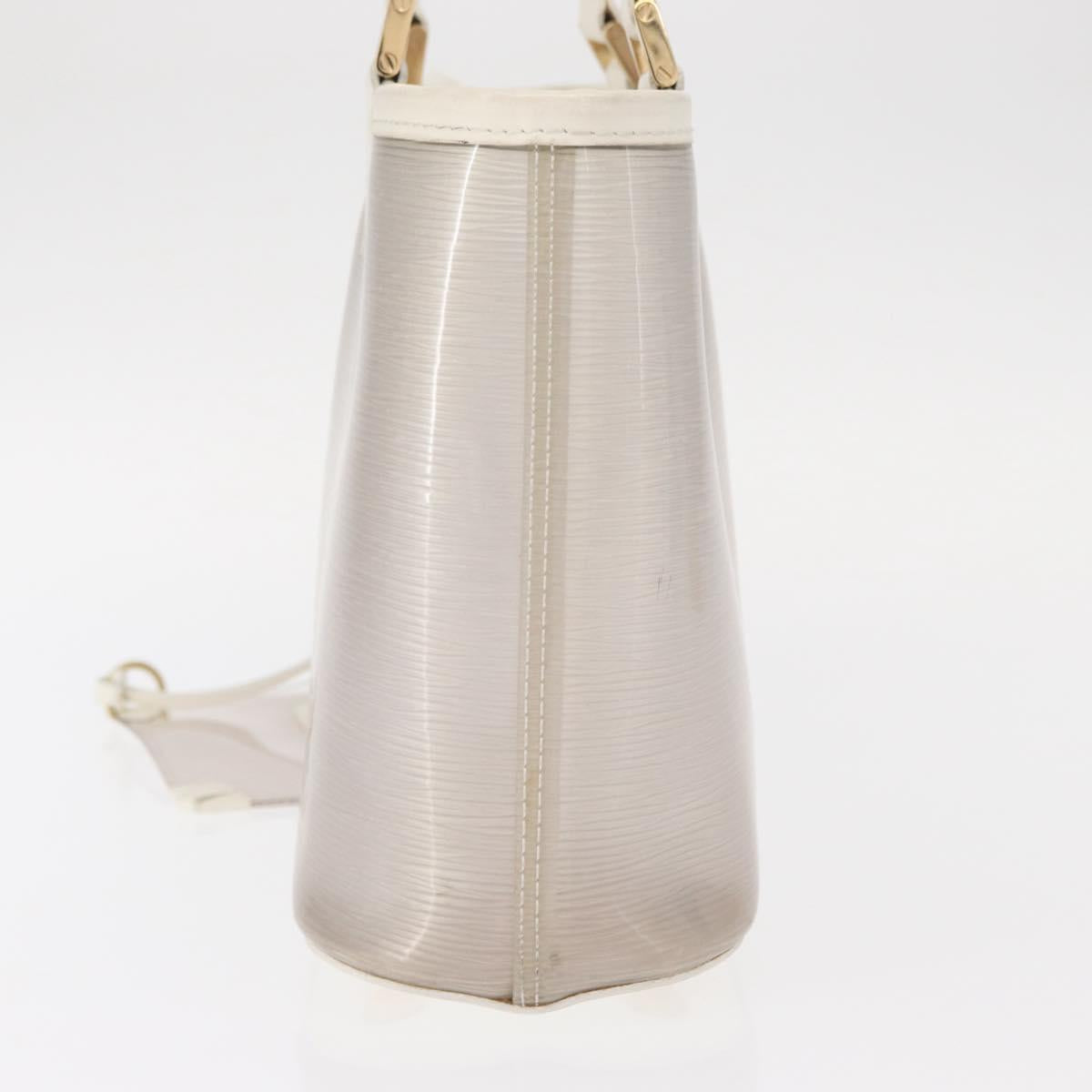 LOUIS VUITTON Epi Plage Mini lagoon Bay Hand Bag White M92263 LV Auth 157740