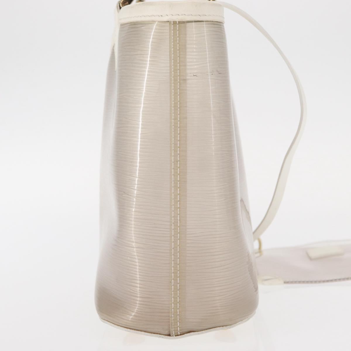 LOUIS VUITTON Epi Plage Mini lagoon Bay Hand Bag White M92263 LV Auth 157740