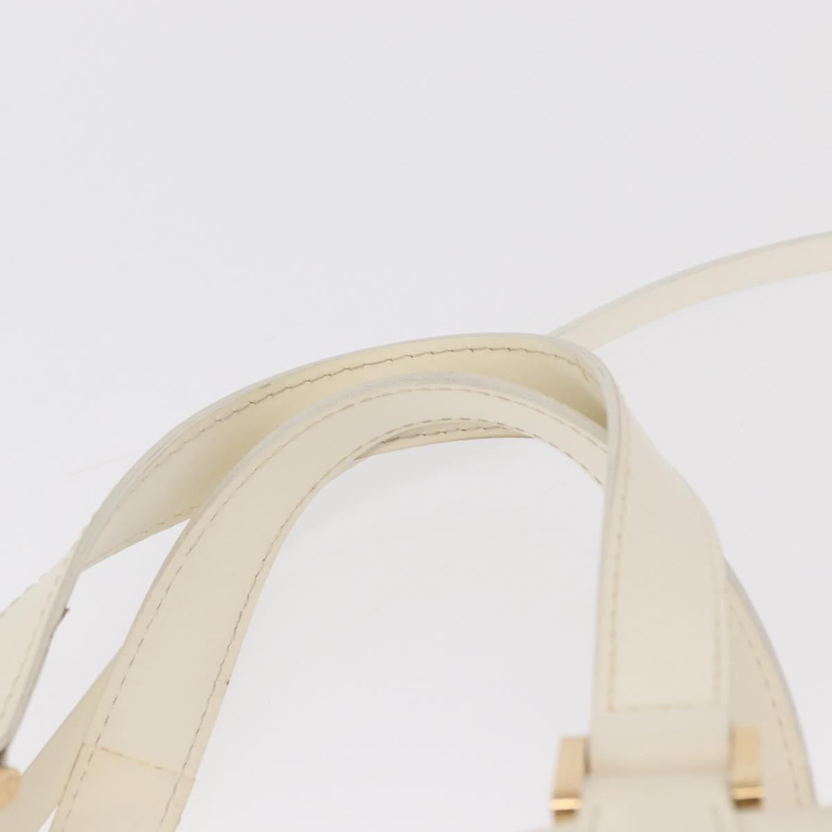 LOUIS VUITTON Epi Plage Mini lagoon Bay Hand Bag White M92263 LV Auth 157740