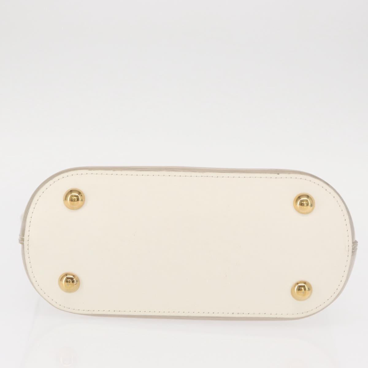 LOUIS VUITTON Epi Plage Mini lagoon Bay Hand Bag White M92263 LV Auth 157740