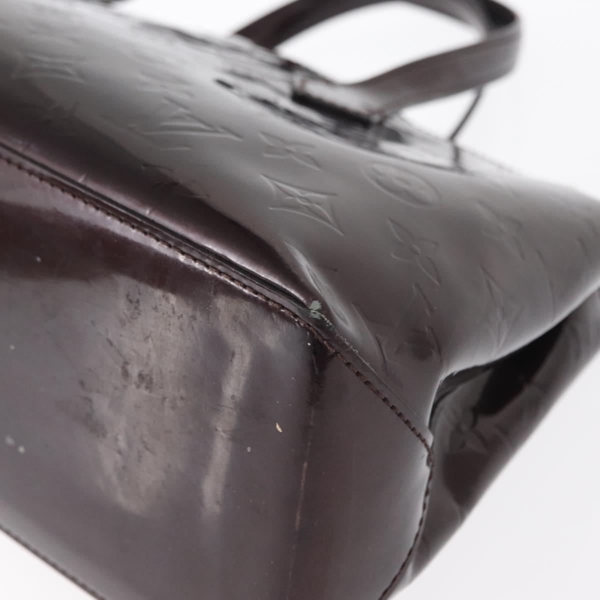 LOUIS VUITTON Monogram Vernis Wilshire PM Bag Amarante M93641 LV Auth 157742