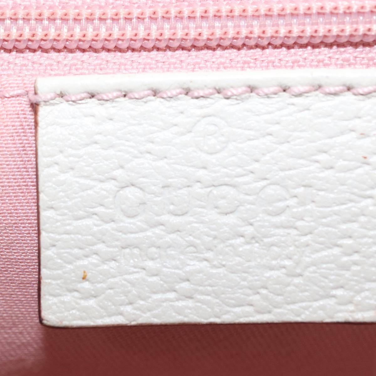 GUCCI GG Canvas Tote Bag Pink Gold 141472 Auth 157745