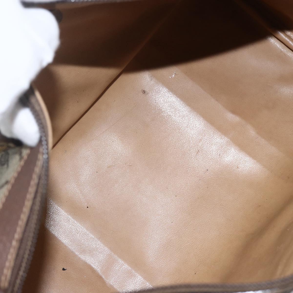 GUCCI GG Supreme Web Sherry Line Hand Bag PVC Beige Gold 002 39 6838 Auth 157749