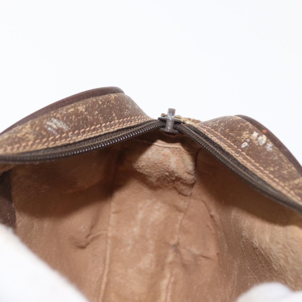 GUCCI GG Supreme Web Sherry Line Bag PVC Beige Gold 156 02 066 Auth 157754
