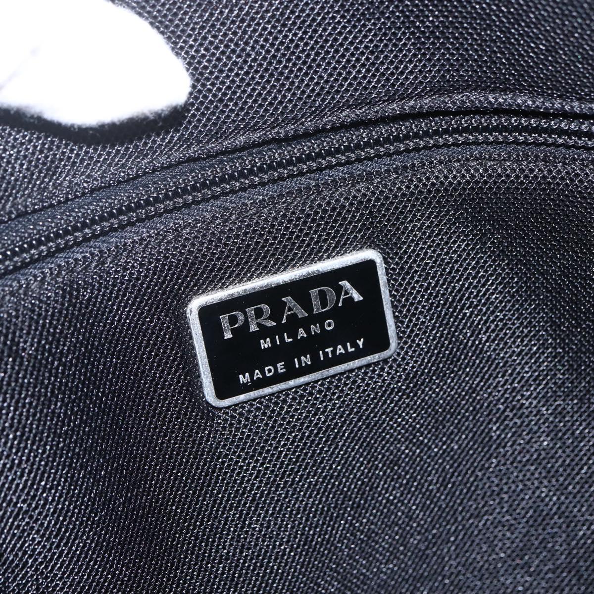PRADA Tote Bag Nylon Pink Silver Auth 157783
