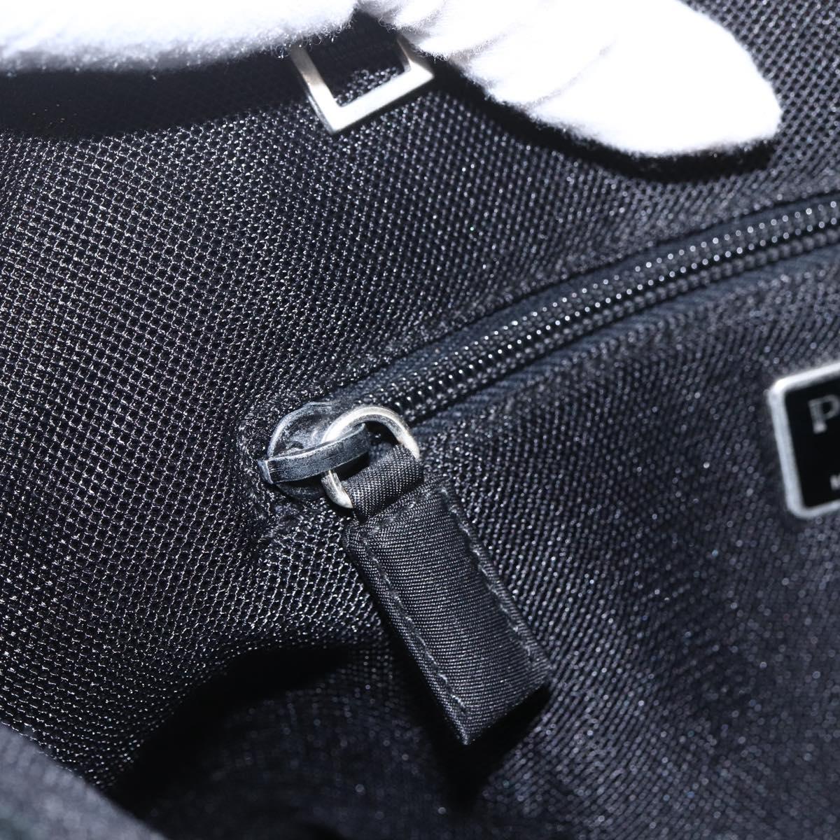 PRADA Tote Bag Nylon Pink Silver Auth 157783