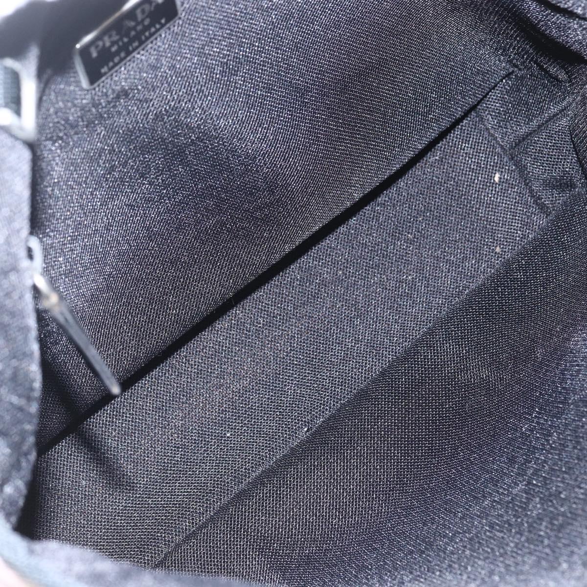 PRADA Tote Bag Nylon Pink Silver Auth 157783