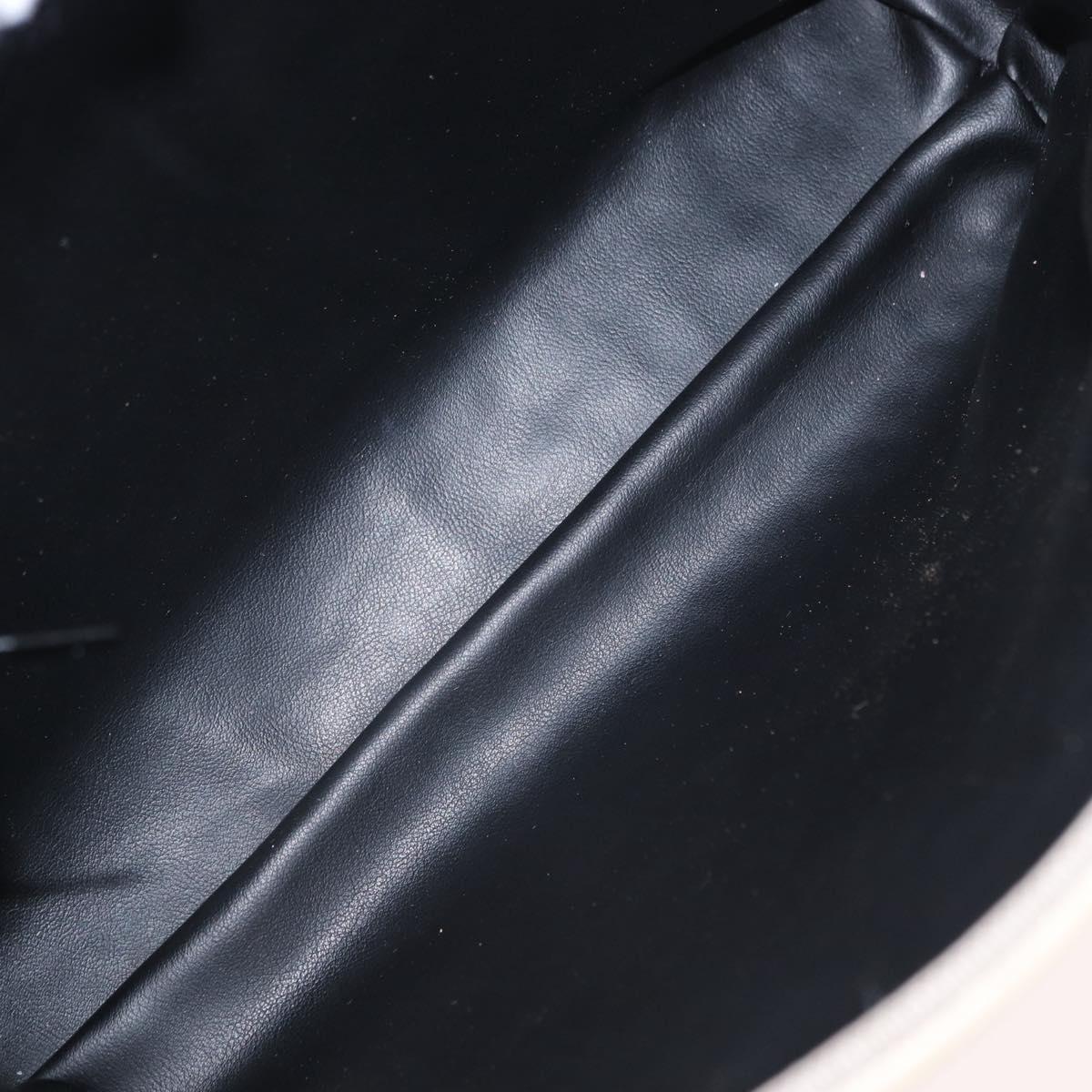 BALLY Chain Shoulder Bag Leather Beige Gold Auth 157787