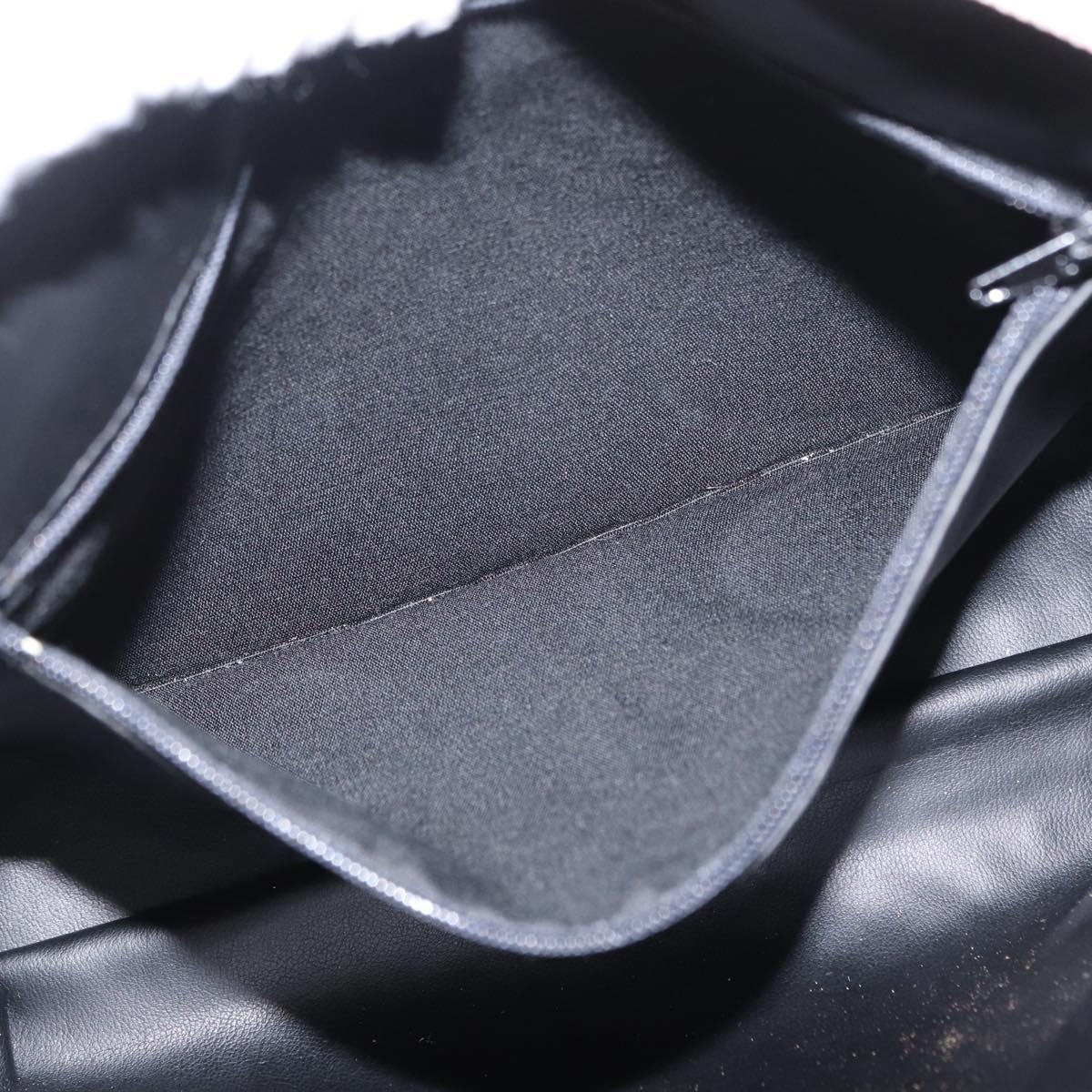 BALLY Chain Shoulder Bag Leather Beige Gold Auth 157787