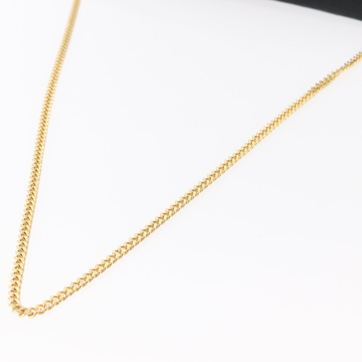 Christian Dior Trotter Canvas Chain Shoulder Bag Black Gold Auth 157803