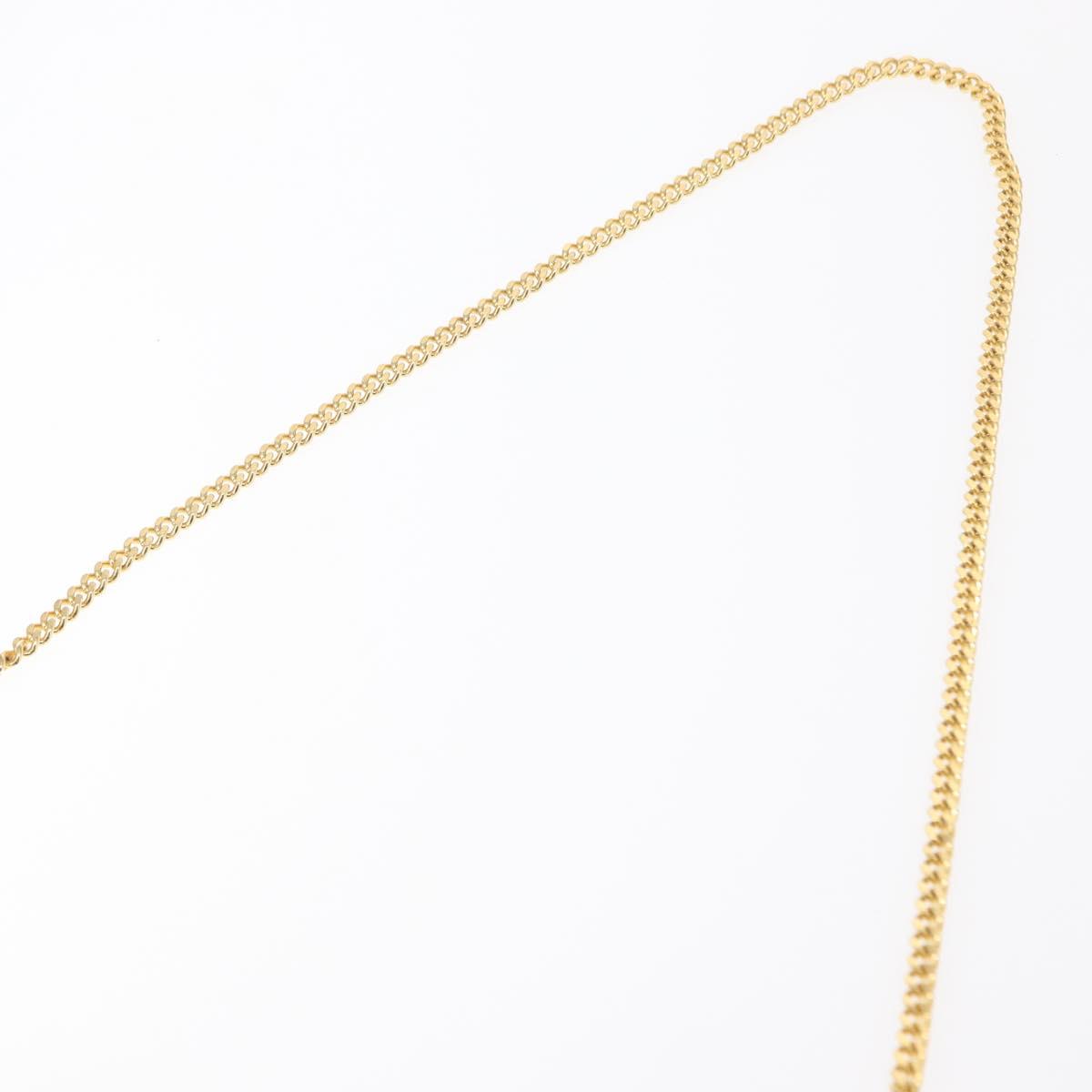 Christian Dior Trotter Canvas Chain Shoulder Bag Black Gold Auth 157803